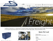 Tablet Screenshot of landforcecorp.com